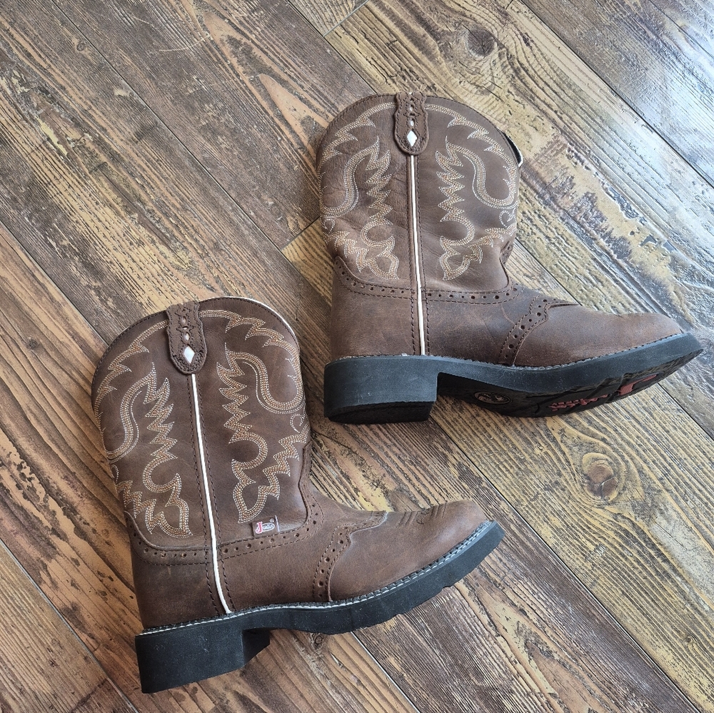 Justin Gypsy Womens Cowboy Boots Size 10 B - Picture 2 of 14